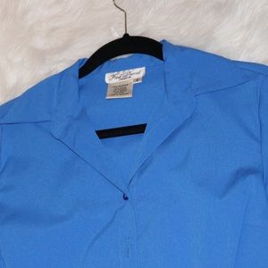 Fitted Blue Blouse